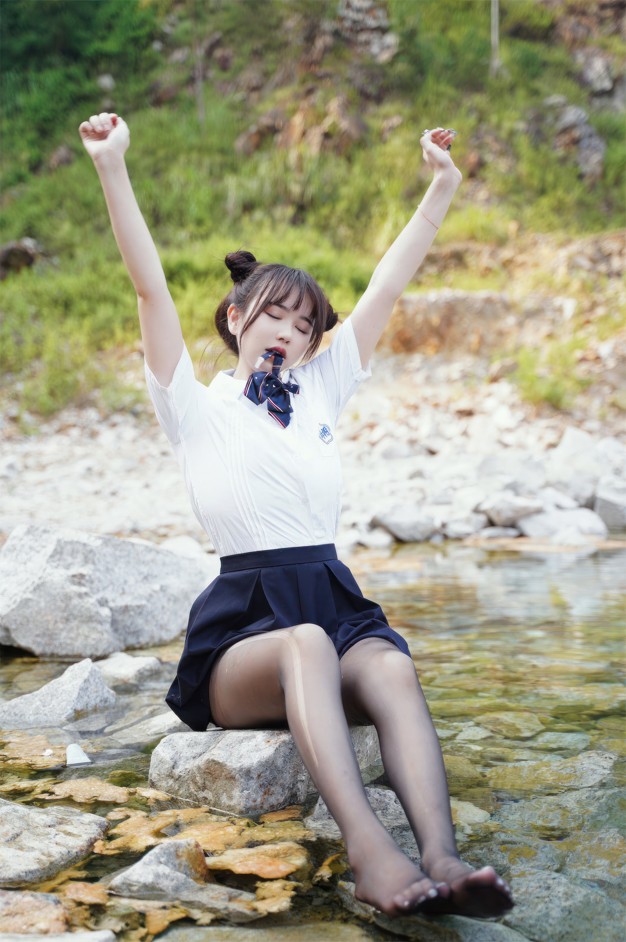 Tina很妖孽呀 - NO.028 小溪体操服死库水JK[56P]-XikXak